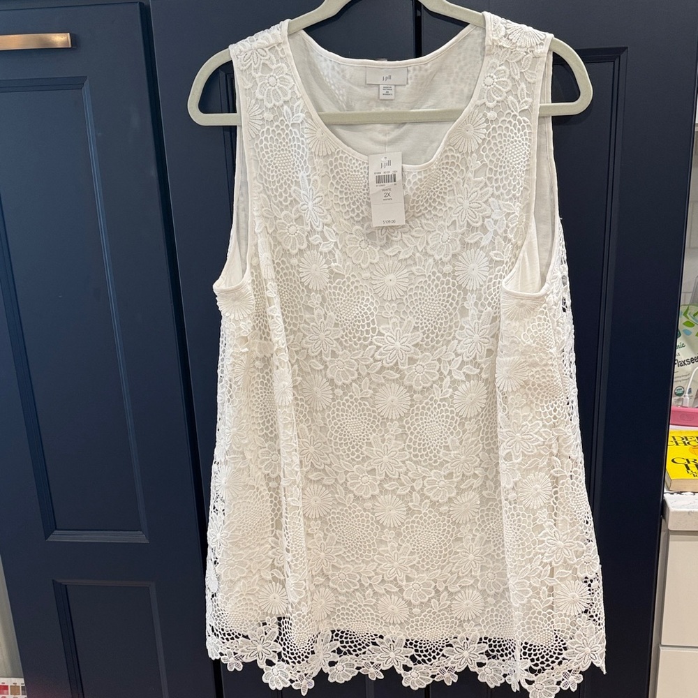 J. Jill Cream Women's Blouse